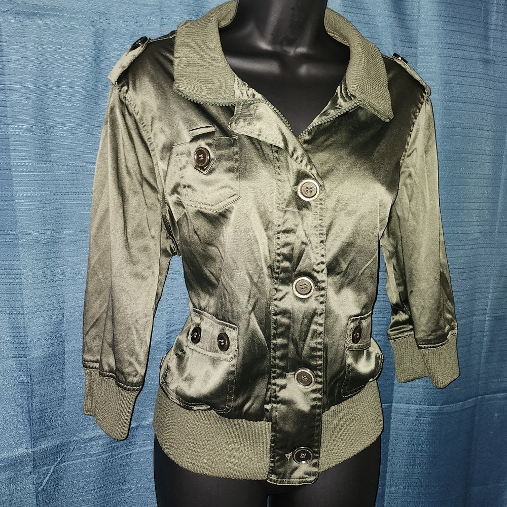 Dots Women's Olive Green Jacket